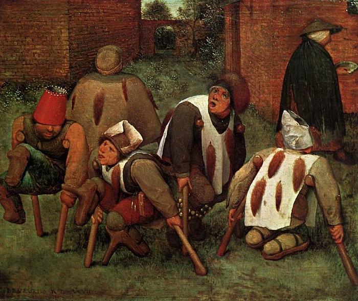 Pieter Bruegel the Elder The Cripples Spain oil painting art
